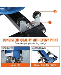 Sevorley 4 Color 4 Station Silk Screen Printing Press with 360-Degree Rotary Pallet