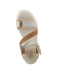 Azura Women's Coolbeans Wedge Sandal with Adjustable Strap