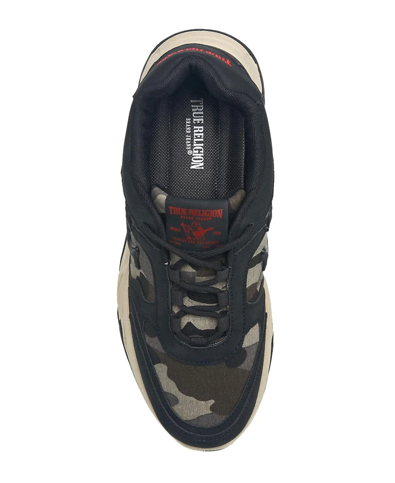 True Religion Men's Bieber Logo Printed Chunky Sneaker