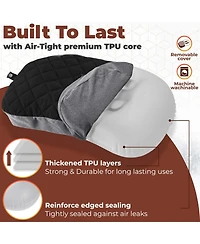 Piscifun Ultralight Inflatable Camping Pillow Removable Washable Cover Portable Backpacking Travel Gear