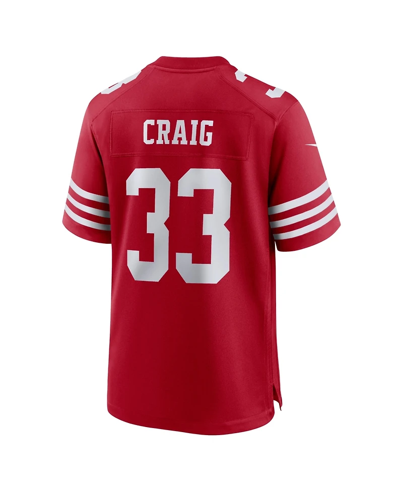Nike Men's Roger Craig Scarlet San Francisco 49ers Team Retired Game Jersey