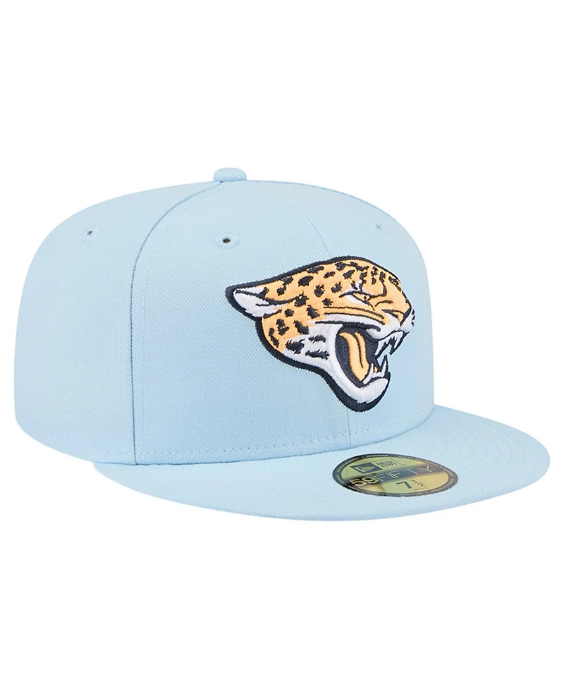 New Era Men's Coastal Blue Jacksonville Jaguars 59FIFTY Fitted Hat