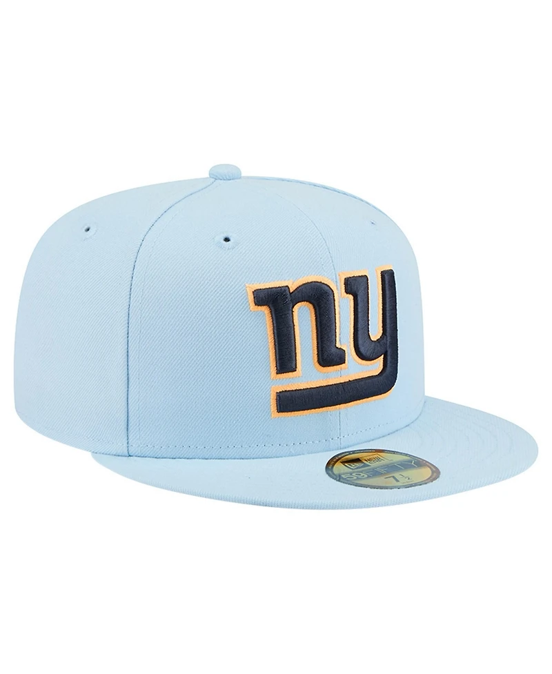 New Era Men's Coastal Blue York Giants 59FIFTY Fitted Hat
