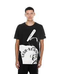 New Era Men's Pete Crow-Armstrong Black Chicago Cubs Oversized Graphic T-Shirt