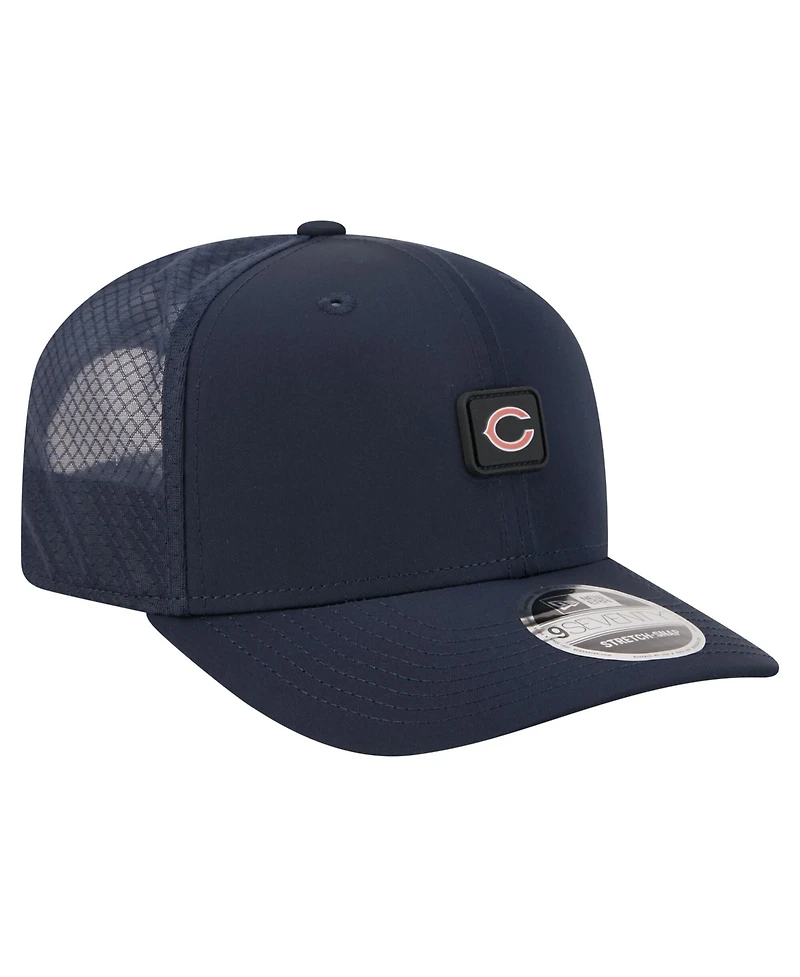 New Era Men's Navy Chicago Bears Micro Badge 9SEVENTY Adjustable Hat