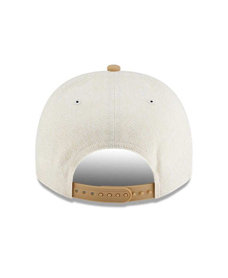 New Era Men's Cream Dallas Cowboys Herringbone 9FIFTY A-Frame Snapback Hat