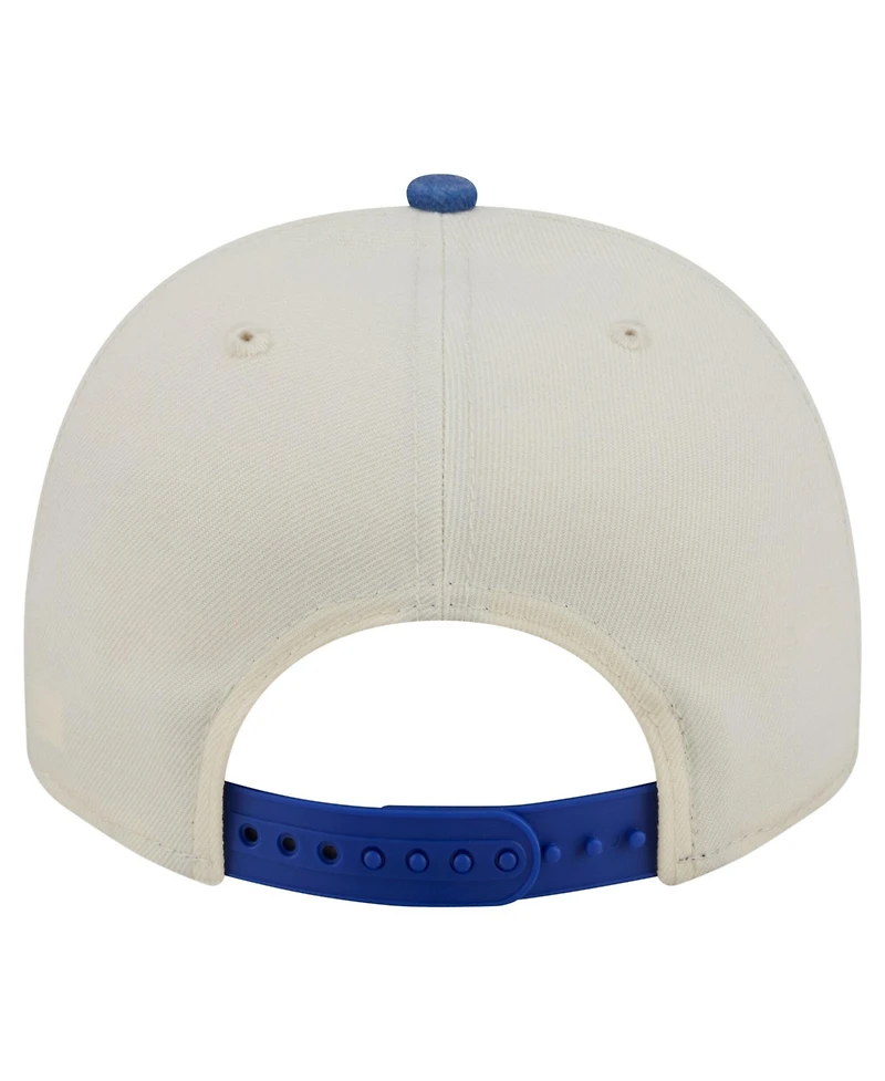 New Era Men's Cream/Powder Blue Los Angeles Chargers Washed A-Frame 9FIFTY Snapback Hat
