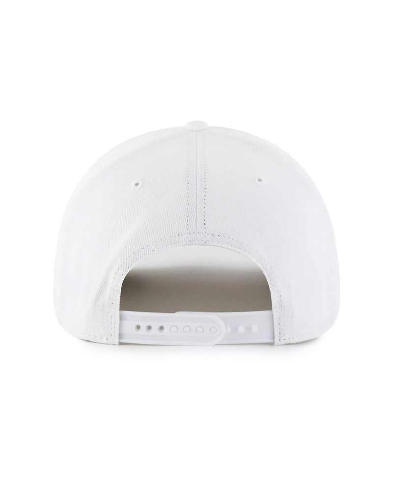 47 Brand Men's White Los Angeles Rams Jagged Hitch Adjustable Hat
