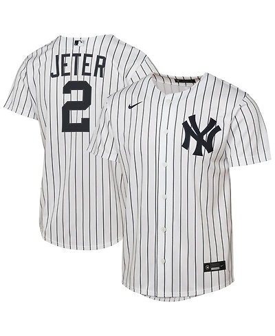 Nike Big Boys and Girls Derek Jeter White New York Yankees Home Replica Jersey