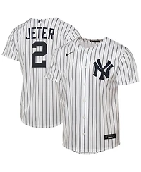 Nike Big Boys and Girls Derek Jeter White New York Yankees Home Replica Jersey