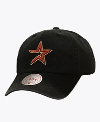 Mitchell & Ness Men's and Women's Black Houston Astros 1904 Soft Wash Cooperstown Adjustable Hat