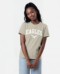 Champion Women's Light Brown Philadelphia Eagles Cocoa Butter T-Shirt