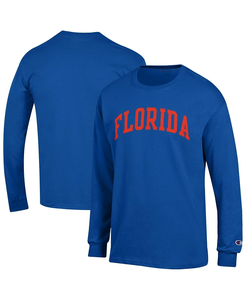 Champion Men's Royal Florida Gators Basic Arch Long Sleeve T-Shirt