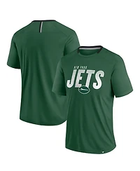 Fanatics Men's Green New York Jets Defender Fade Slant T-Shirt