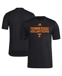 adidas Men's Black Tennessee Volunteers Wordmark Poly T-Shirt