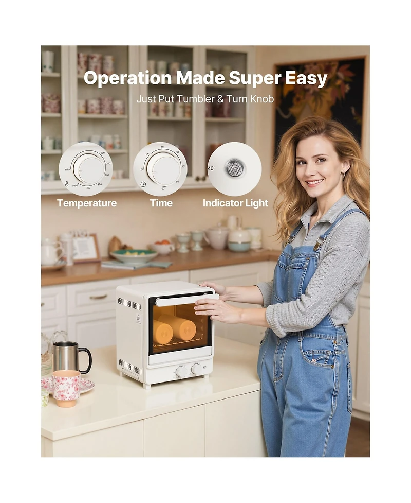 Sevorley 13 Quart Sublimation Oven Machine for 20oz Tumblers, Mugs and Bowls