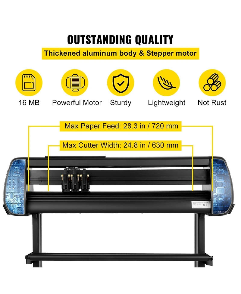 Sevorley Vinyl Cutter Plotter Machine with Stand and Sign Making Kit