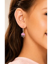 Chanteur Kids Jellyfish Hypoallergenic Earrings for Girls with Sterling Silver Leverbacks