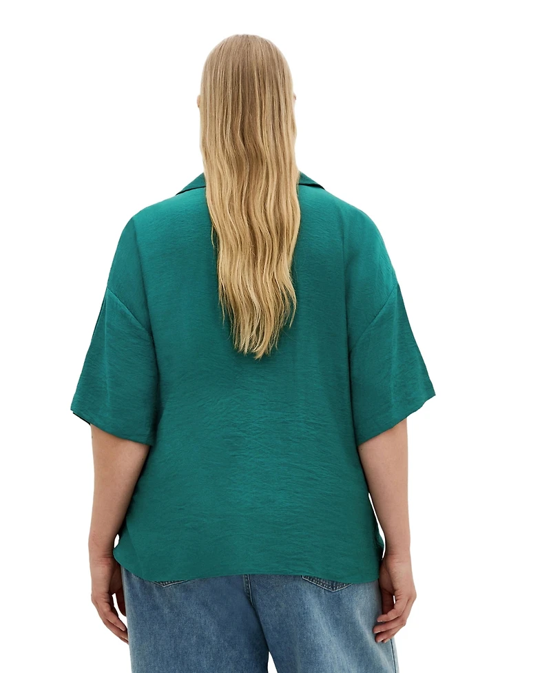 City Chic Women's Plus Rosie Short Sleeve Shirt