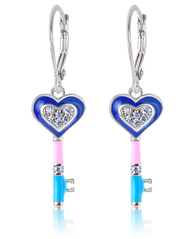 Chanteur Kids Heart Hypoallergenic Earrings for Girls with Sterling Silver Leverbacks