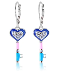 Chanteur Kids Heart Hypoallergenic Earrings for Girls with Sterling Silver Leverbacks