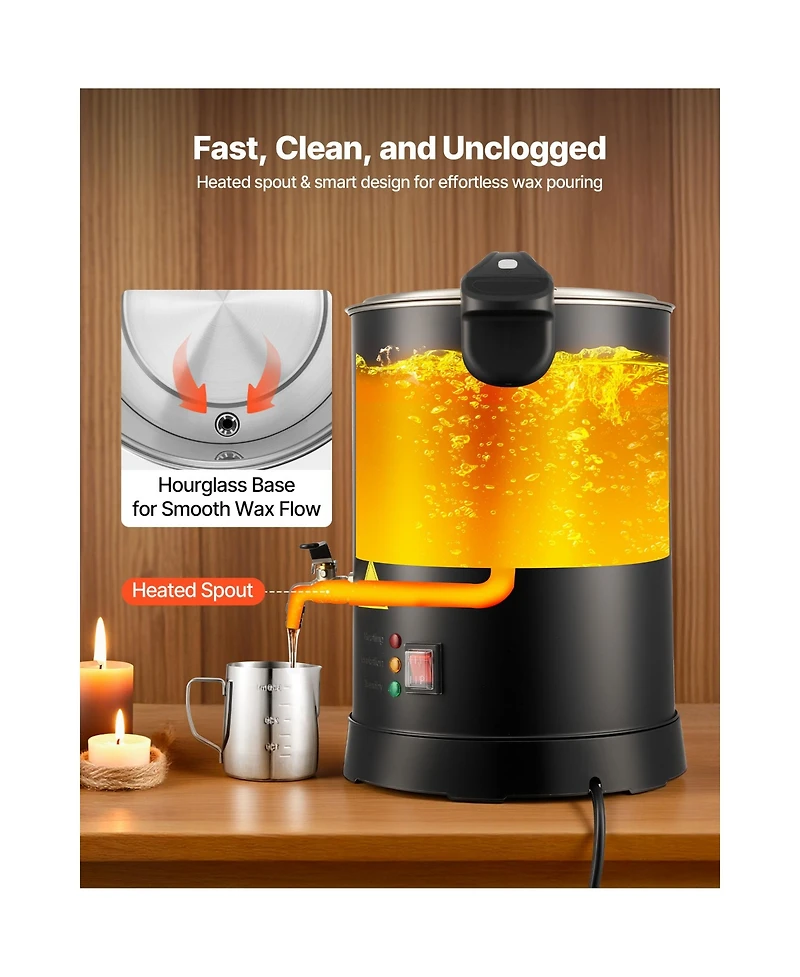Sevorley Electric Wax Melter for Candle Making, 8.5 Qt with Easy Pour Spout