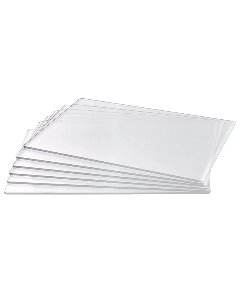 Sevorley Clear Polycarbonate Cutting Plates, 6-Pack for Die Cutting Machines