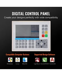 Sevorley 50W CO2 Laser Engraver and Cutter, in, Air Assist for Wood Acrylic Fabric