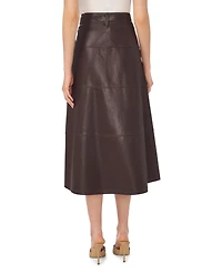 CeCe Women's High-Waisted A-Line Tie Belt Midi Skirt