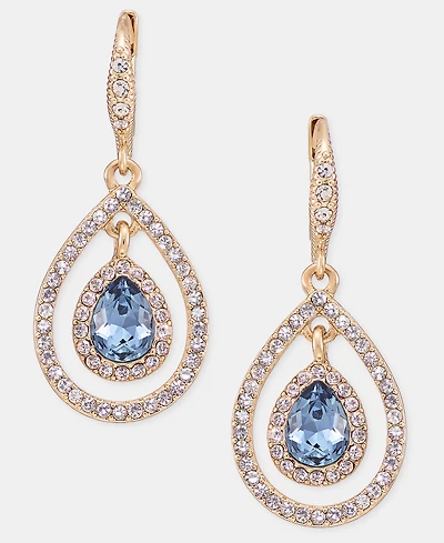 Givenchy Stone Pear-Shape Orbital Drop Earrings