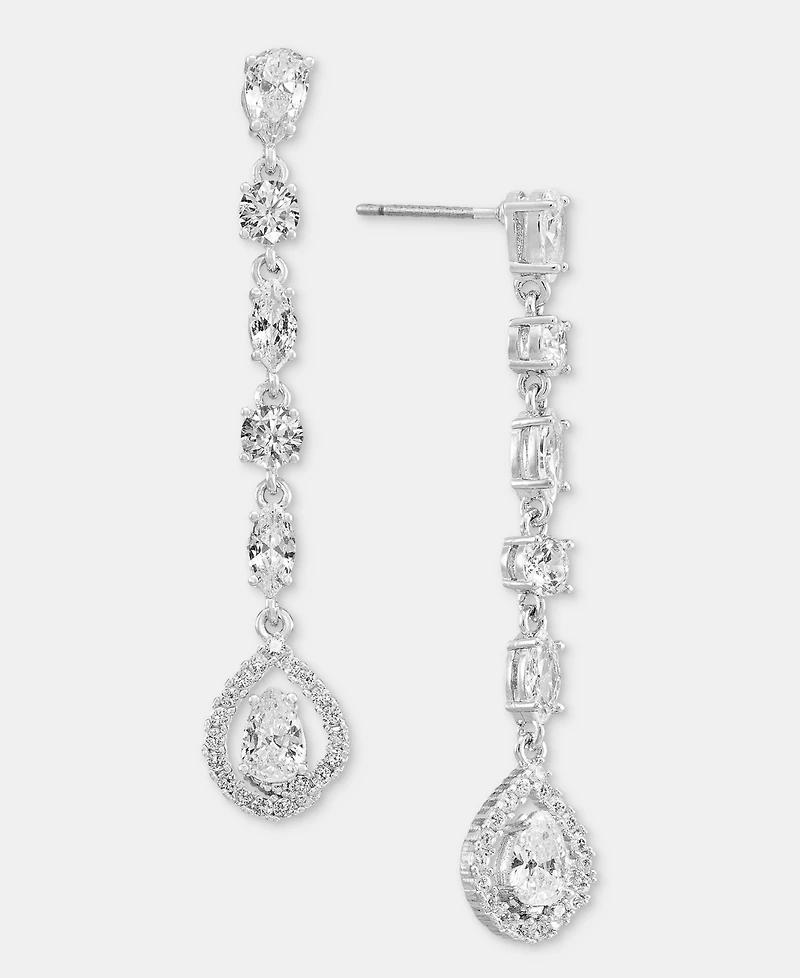 Givenchy Dynamic Crystal Stone Linear Earrings