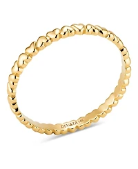 Devata Heart Band Ring 14K Gold