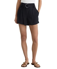 Reiss Women's Lana Fluid Belted Shorts