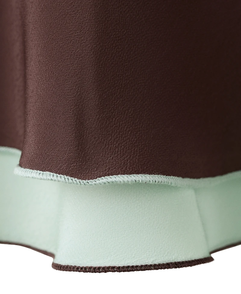 Mango Women's Fluid Midi A-Line Skirt
