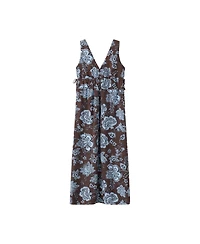 Mango Women's Floral Midi V-Neck Dress