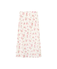 Mango Women's Floral-Print A-Line Maxi Skirt