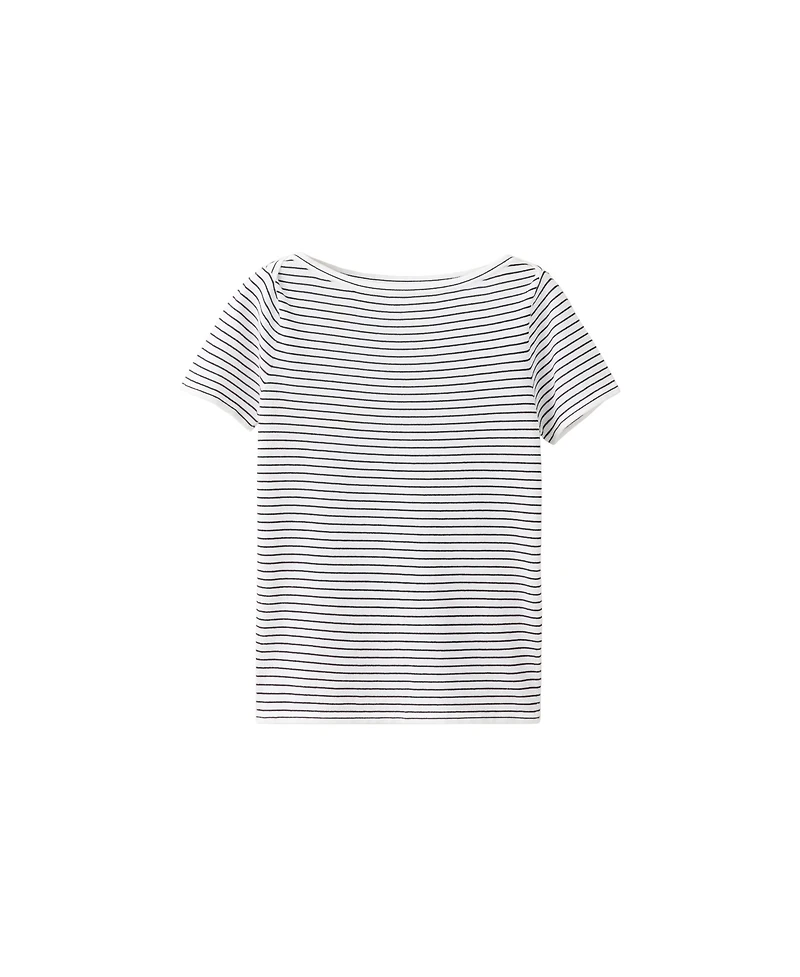 Mango Women's Short-Sleeved Fine-Knit Sweater