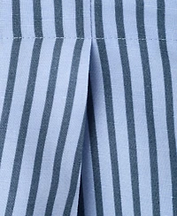 Mango Women's Striped Flowy Wide-Leg Pleated Pants