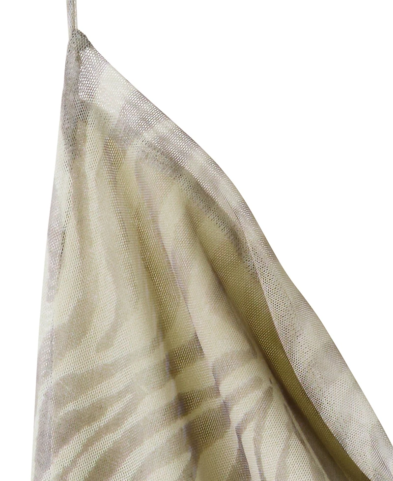 Mango Women's Draped Zebra-Print Midi Dress