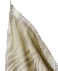 Mango Women's Draped Zebra-Print Midi Dress