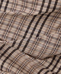Mango Women's Plaid Mini Asymmetrical Dress
