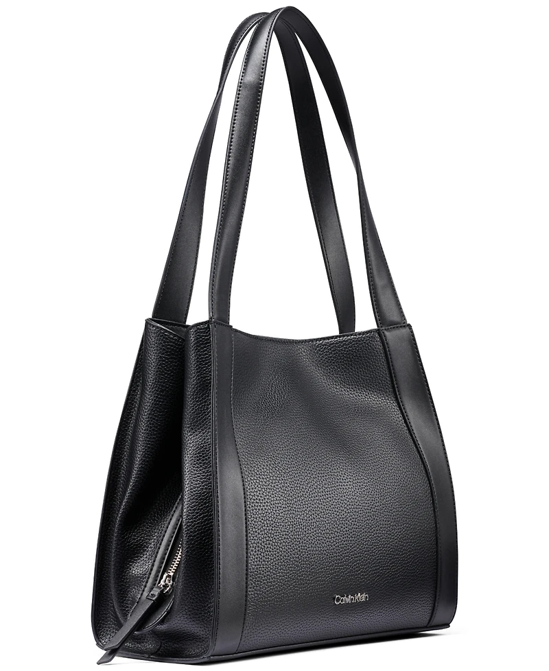 Calvin Klein Masie Magnetic Snap Medium Tote Handbag