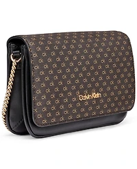 Calvin Klein Magnetic Snap Emma Mini Crossbody Satchel Handbag