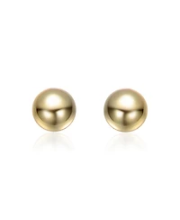GigiGirl 14K Gold Plated Round Ball Stud Earrings