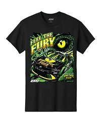 23xi Racing Men's Black Bubba Wallace Chumba Casino King Croc Fury Car T-Shirt