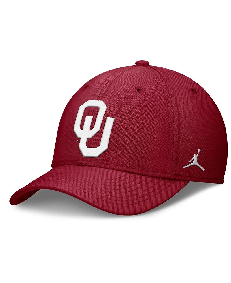 Jordan Men's Crimson Oklahoma Sooners Rise Swoosh Dri-fit Flex Hat