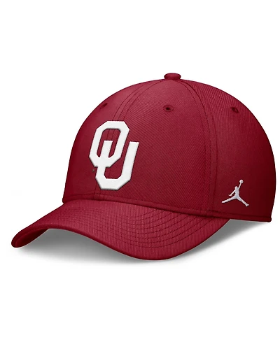 Jordan Men's Crimson Oklahoma Sooners Rise Swoosh Dri-fit Flex Hat