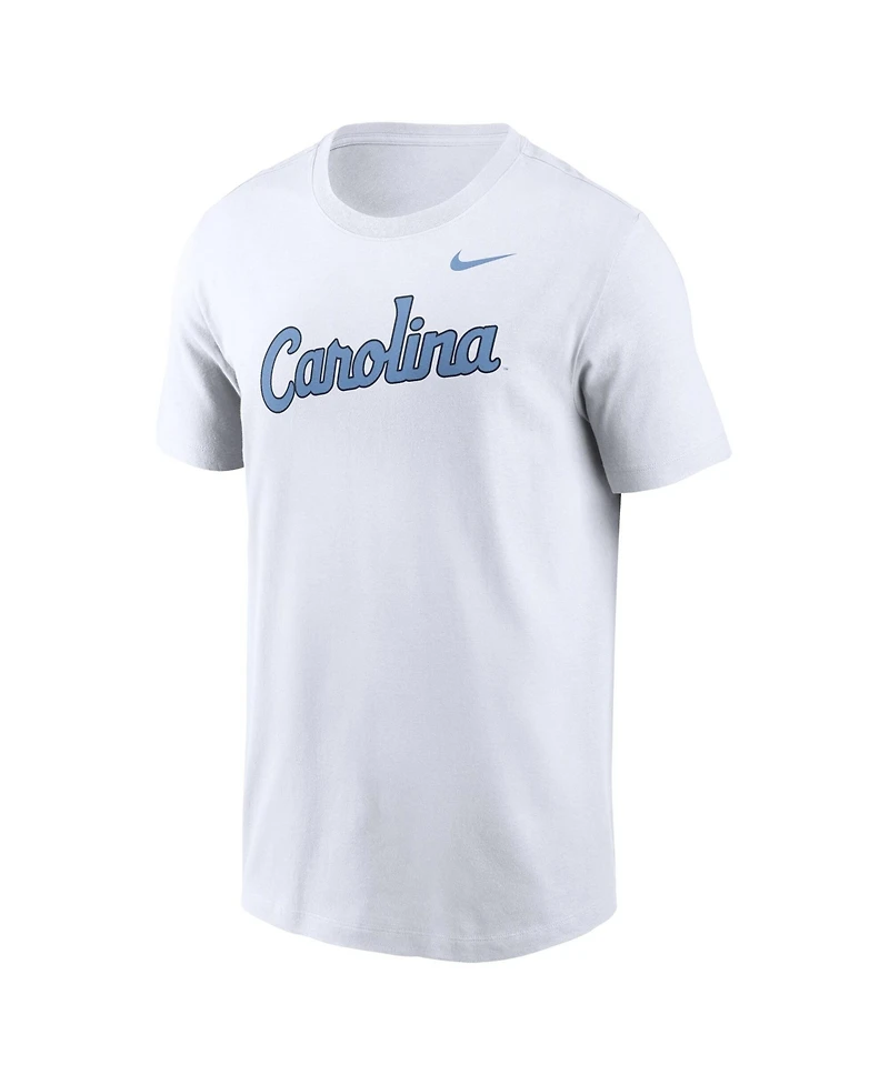 Nike Men's White North Carolina Tar Heels Baseball Wordmark T-Shirt