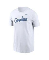 Nike Men's White North Carolina Tar Heels Baseball Wordmark T-Shirt