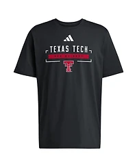 Adidas Men's Black Texas Tech Red Raiders Graphic T-Shirt